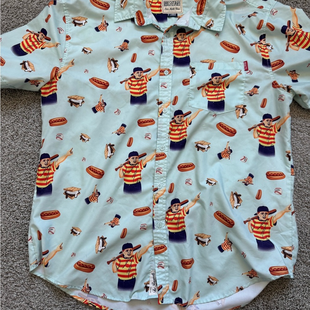 Men’s RSVLTS Great Hambino Button-Up Shirt